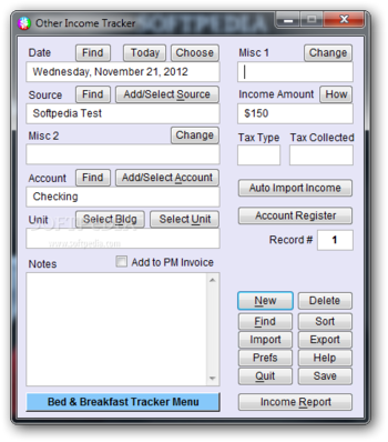 Portable Bed & Breakfast Tracker Plus screenshot 5