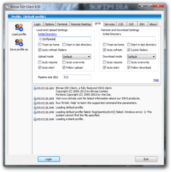 Portable Bitvise SSH Client (formerly Portable Tunnelier) screenshot 5