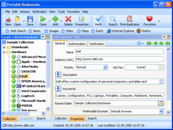 Portable Bookmarks screenshot 2