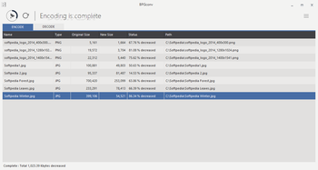 Portable BPGconv screenshot