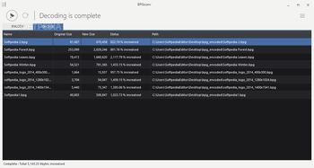 Portable BPGconv screenshot 2
