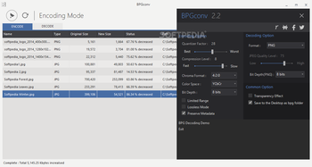 Portable BPGconv screenshot 3
