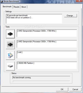 Portable BruteBenchmark screenshot