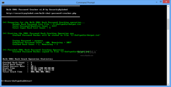 Portable Bulk SHA1 Password Cracker screenshot 2