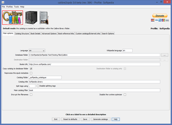 Portable calibre2opds screenshot