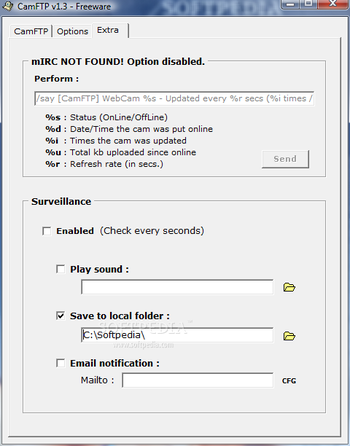 Portable CamFTP screenshot 3