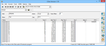 Portable CDex screenshot