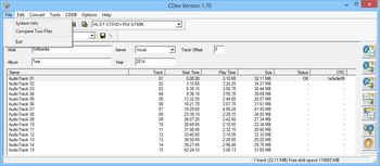 Portable CDex screenshot 2