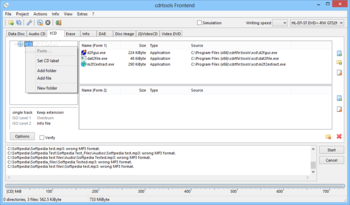 Portable cdrtfe screenshot 5