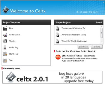 Portable Celtx screenshot