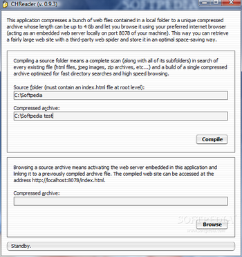 Portable CHReader screenshot