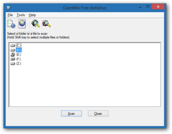 Portable ClamWin Free Antivirus screenshot