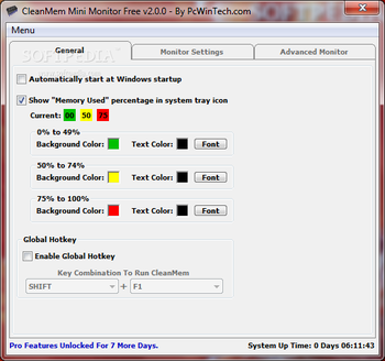 Portable CleanMem screenshot 3