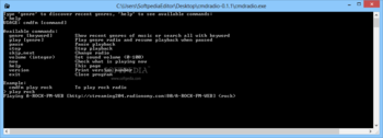 Portable cmdradio screenshot