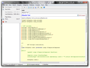 Portable CodeSnip screenshot 2