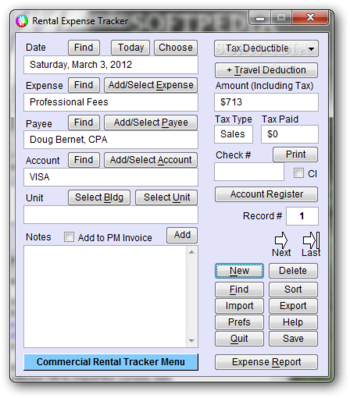 Portable Commercial Rental Tracker Plus screenshot 6