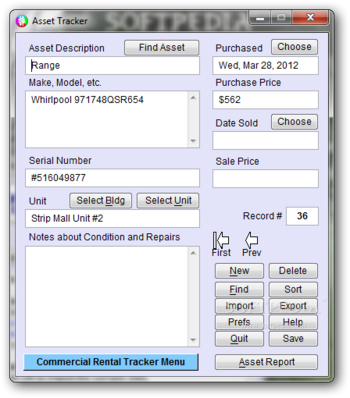 Portable Commercial Rental Tracker Plus screenshot 7