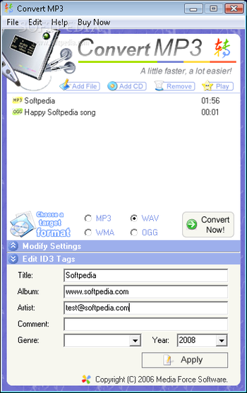 Portable Convert MP3 screenshot 2