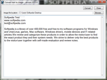 Portable Convert Text To Image screenshot