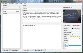 Portable Cookbook screenshot