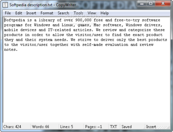 Portable CopyWriter screenshot