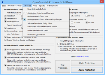 Portable CryptoPrevent screenshot 3