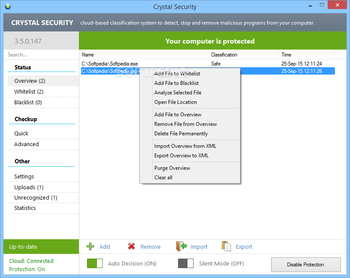 Portable Crystal Security screenshot