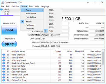 Portable CrystalDiskInfo screenshot 13