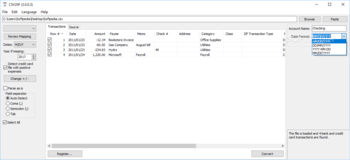 Portable CSV2IIF screenshot