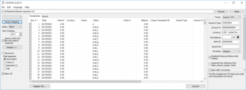 Portable CSV2OFX screenshot