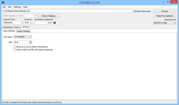 Portable CSV2QBO screenshot 4