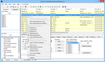 Portable CSVed screenshot 2