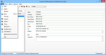 Portable Custom Addressbook screenshot 2