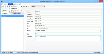 Portable Custom Addressbook screenshot 4