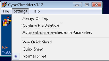 Portable CyberShredder screenshot 2