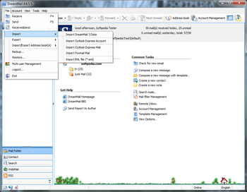 Portable DreamMail screenshot 3