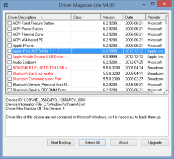 Portable Driver Magician Lite screenshot