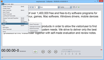 Portable easytranscript screenshot 2