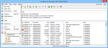 Portable EF Multi File Renamer screenshot 2