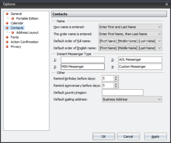 Portable Efficient Address Book screenshot 15