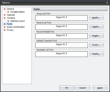 Portable Efficient Address Book screenshot 17