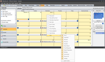 Portable Efficient Calendar screenshot