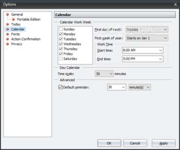 Portable Efficient Calendar screenshot 15