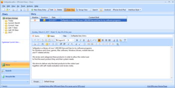 Portable Efficient Diary screenshot