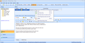 Portable Efficient Diary screenshot 2