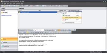 Portable Efficient Notes Free screenshot