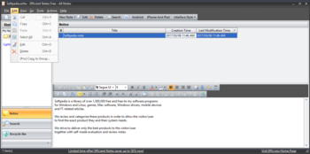 Portable Efficient Notes Free screenshot 3