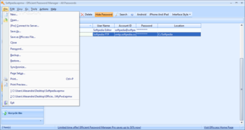 Portable Efficient Password Manager screenshot 3
