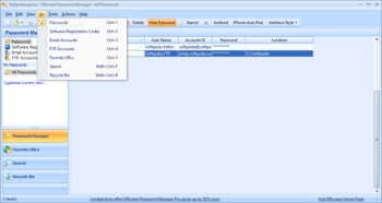 Portable Efficient Password Manager screenshot 6