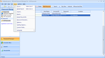 Portable Efficient Password Manager Pro screenshot 10